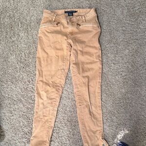 Ralph Lauren Tan Cropped Riding Pants